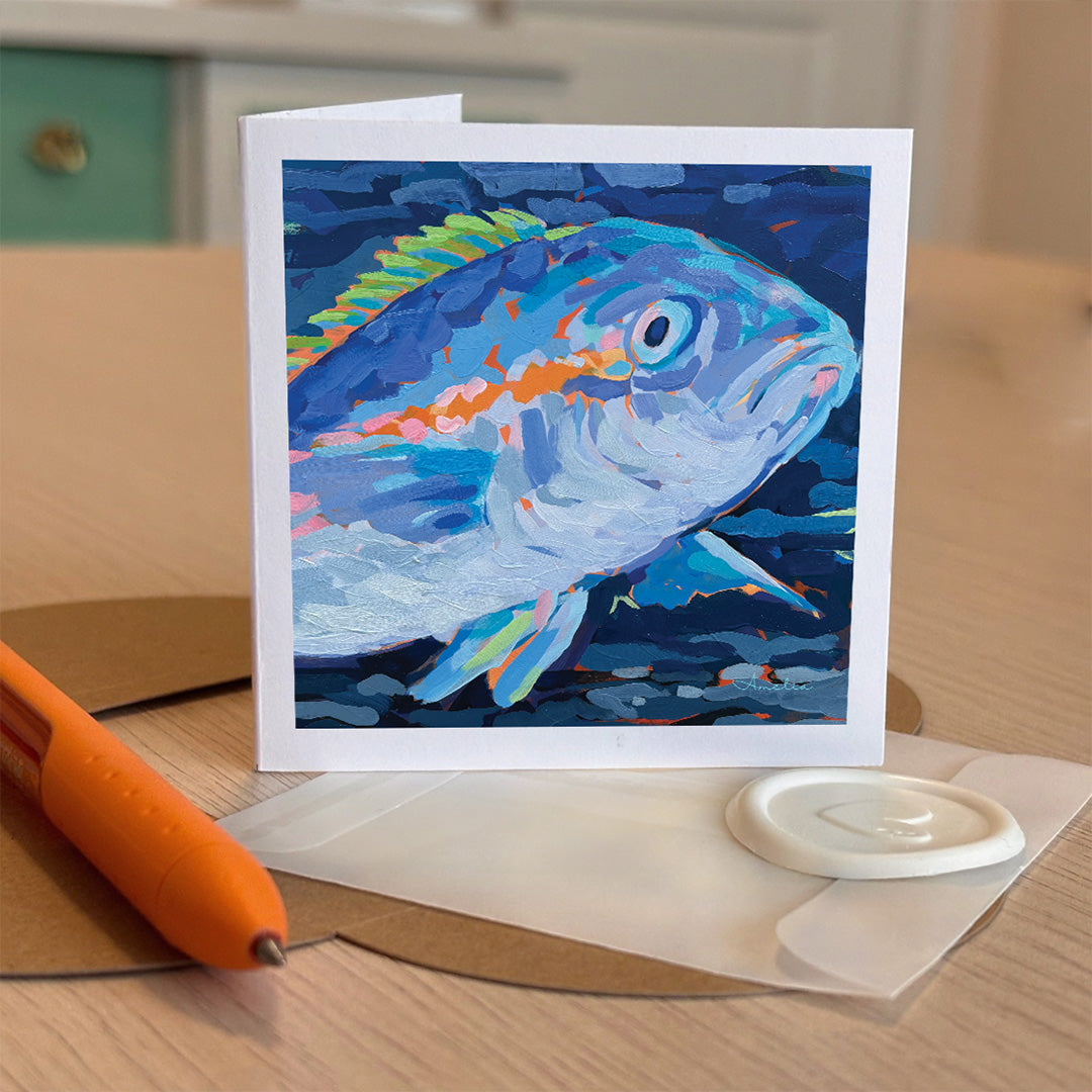 Mohawk Fish Tiny Greeting card