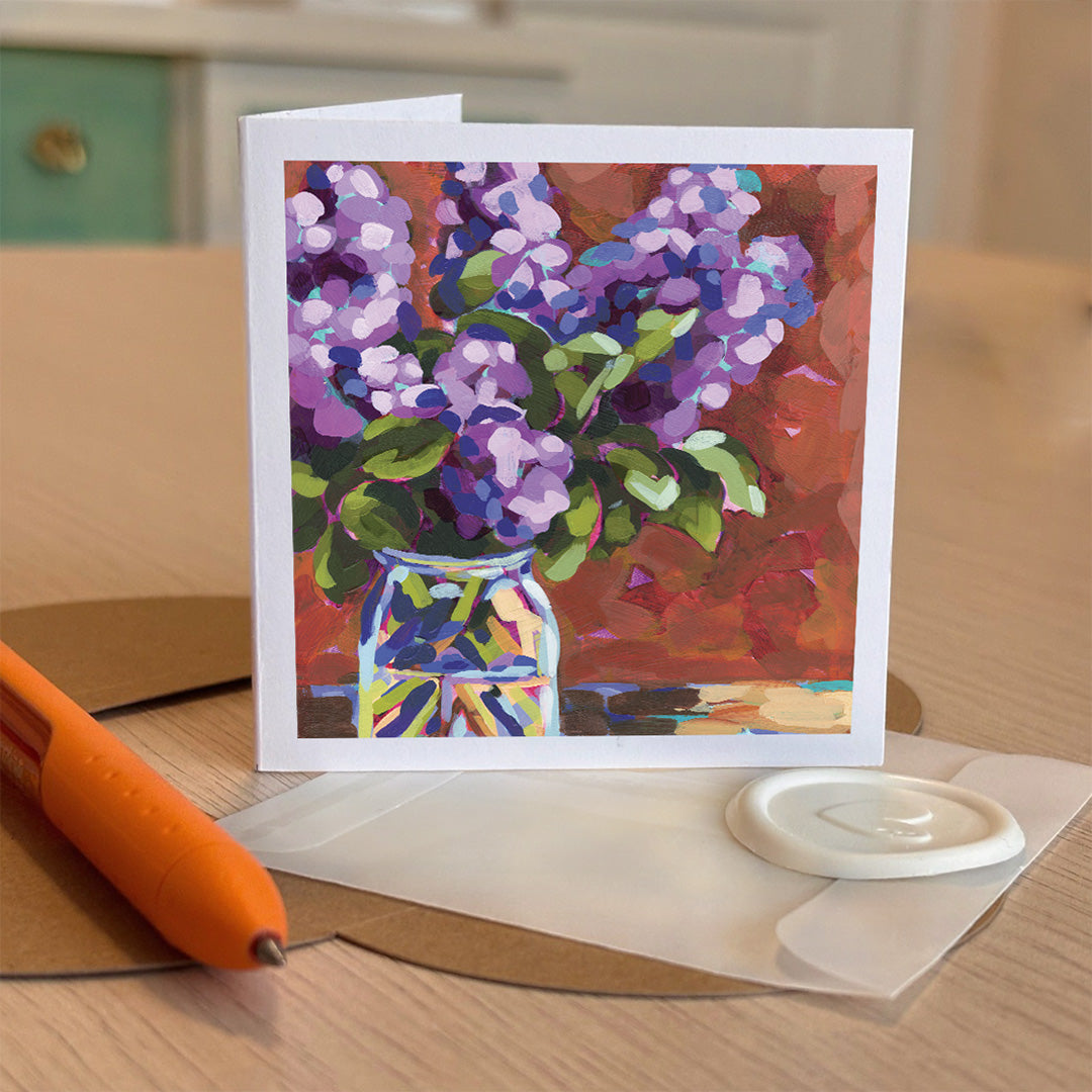 Lilacs Tiny Greeting card