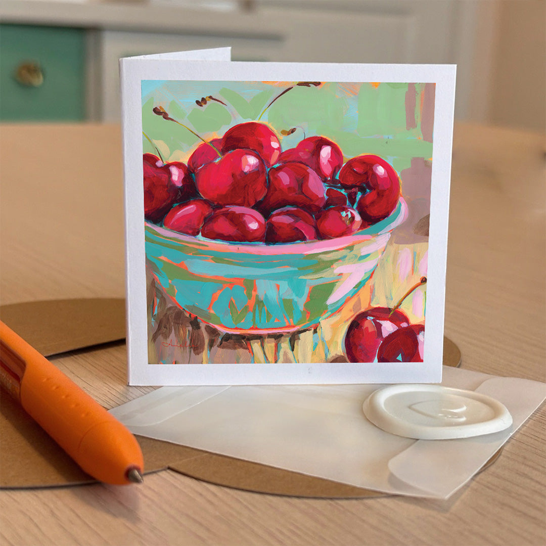Cherries Tiny Greeting card