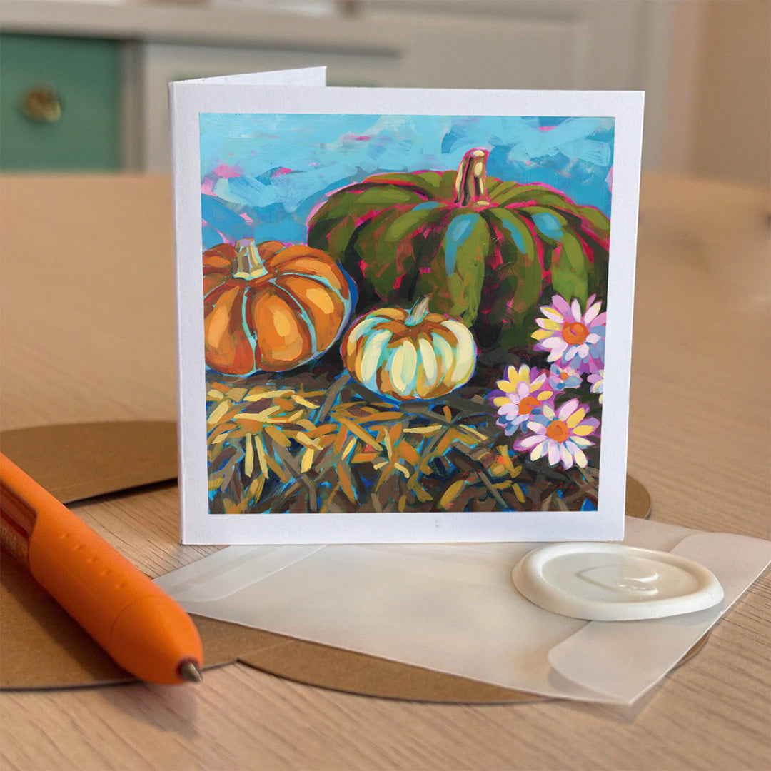 Pumpkins, Tiny Greeting Cards