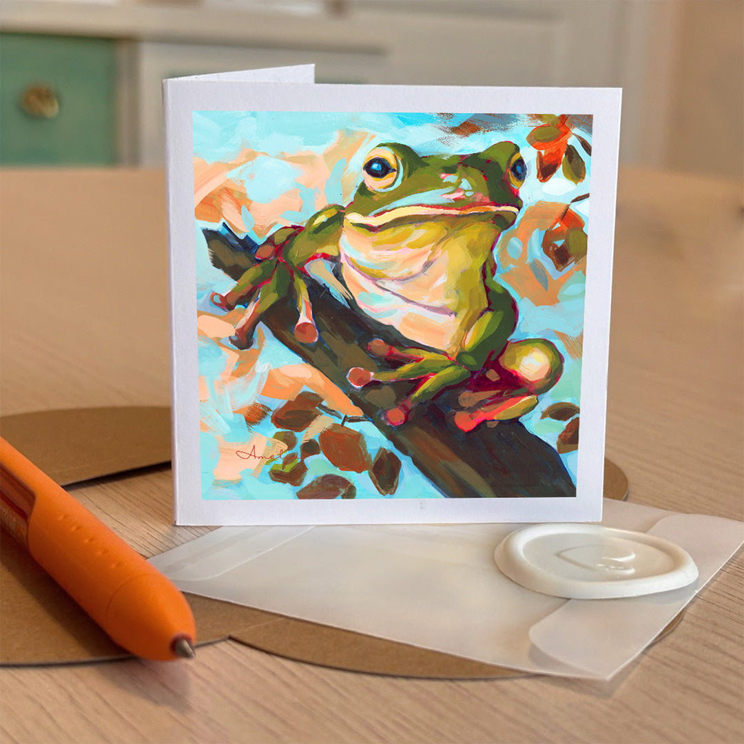 Ribbit Redford, Frog Tiny Greeting Card