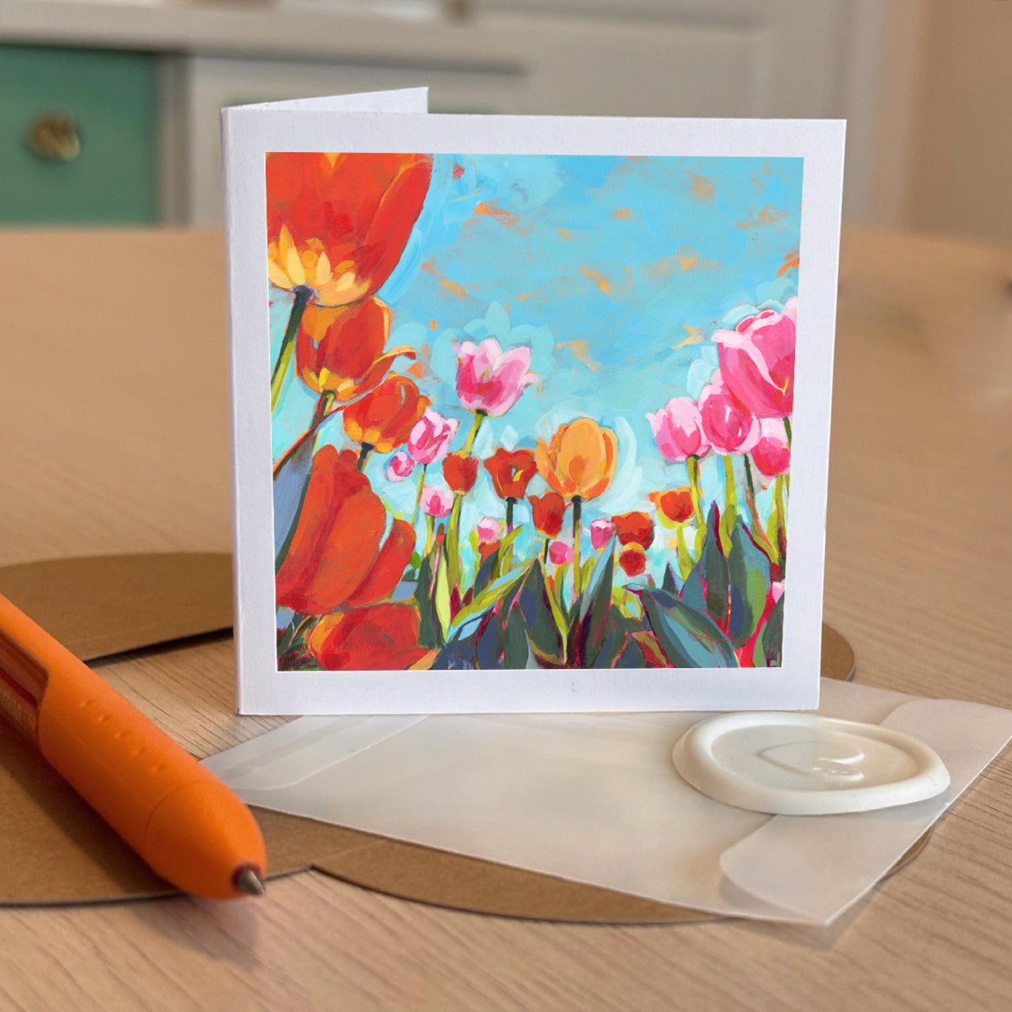 Tulip Meadow, Tiny Greeting Cards