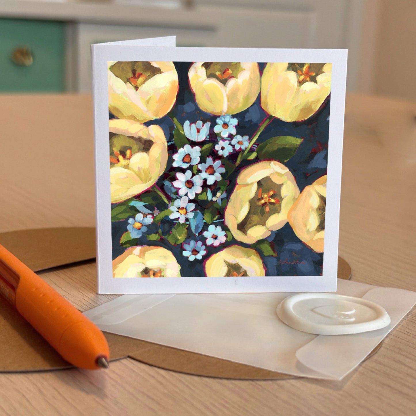Aerial Tulips, Tiny Greeting Cards