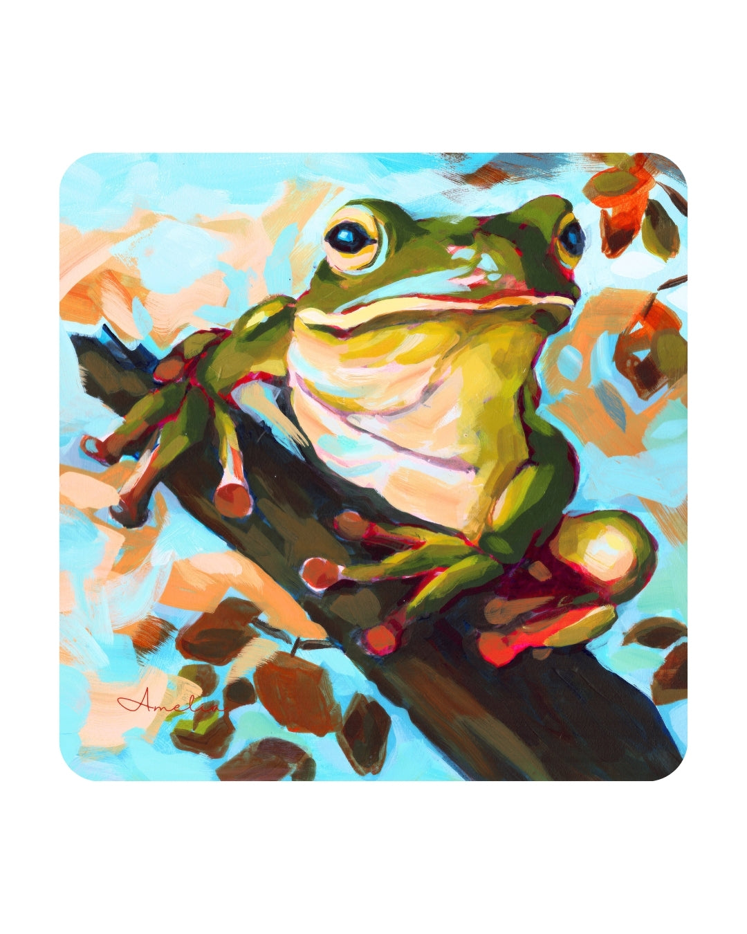 Ribbit Redford, Frog Tiny Greeting Card