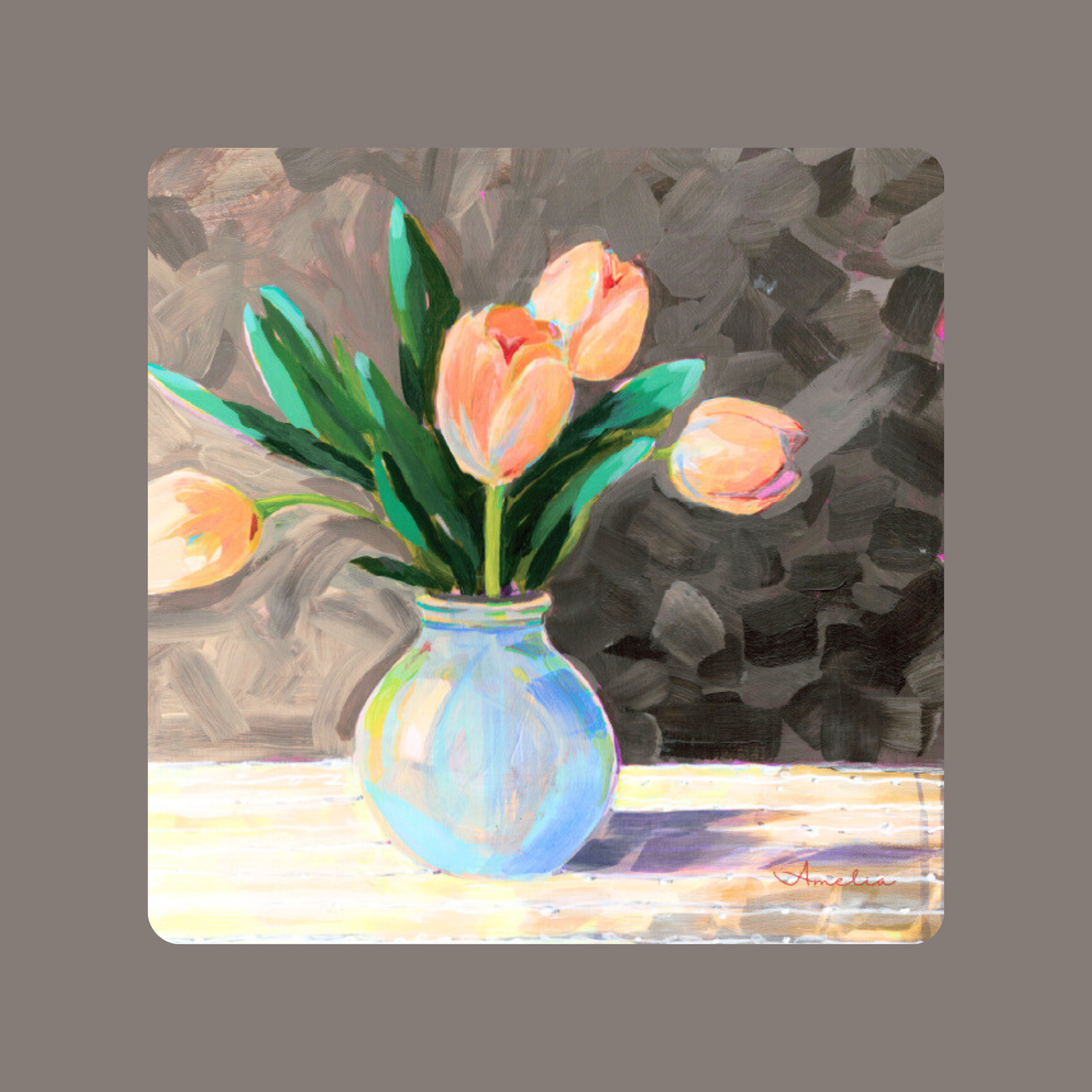 Tulips Tiny Greeting card
