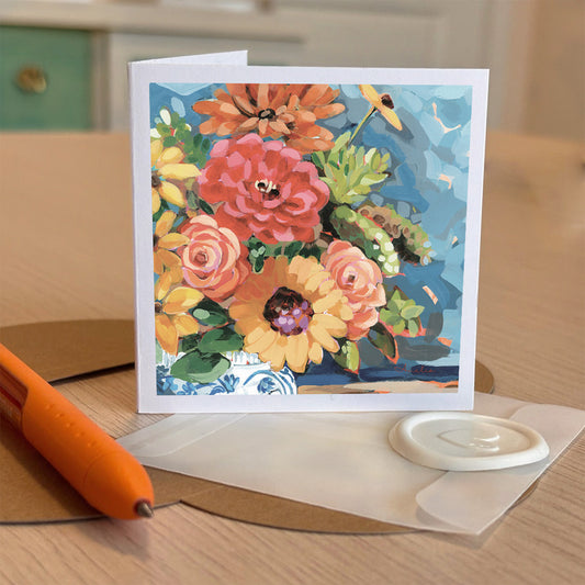 Sunflower Bouquet Tiny Greeting card