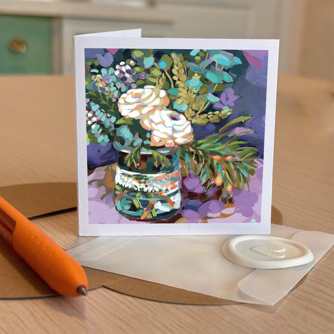 Winter Bouqet Tiny Greeting card