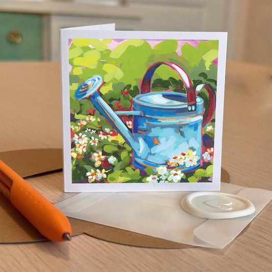 Watering Can Tiny Greeting card