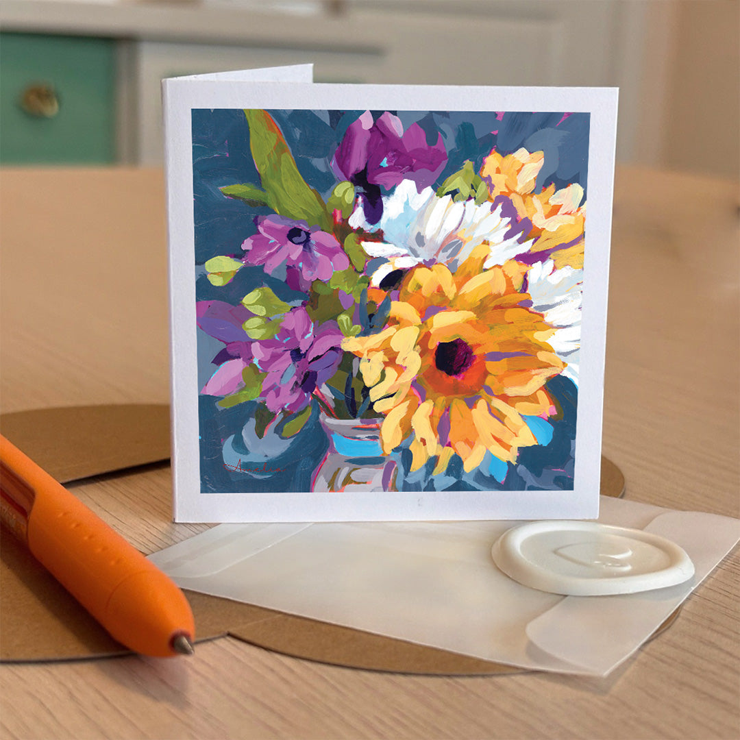 Blue Ribbon Tiny Greeting card