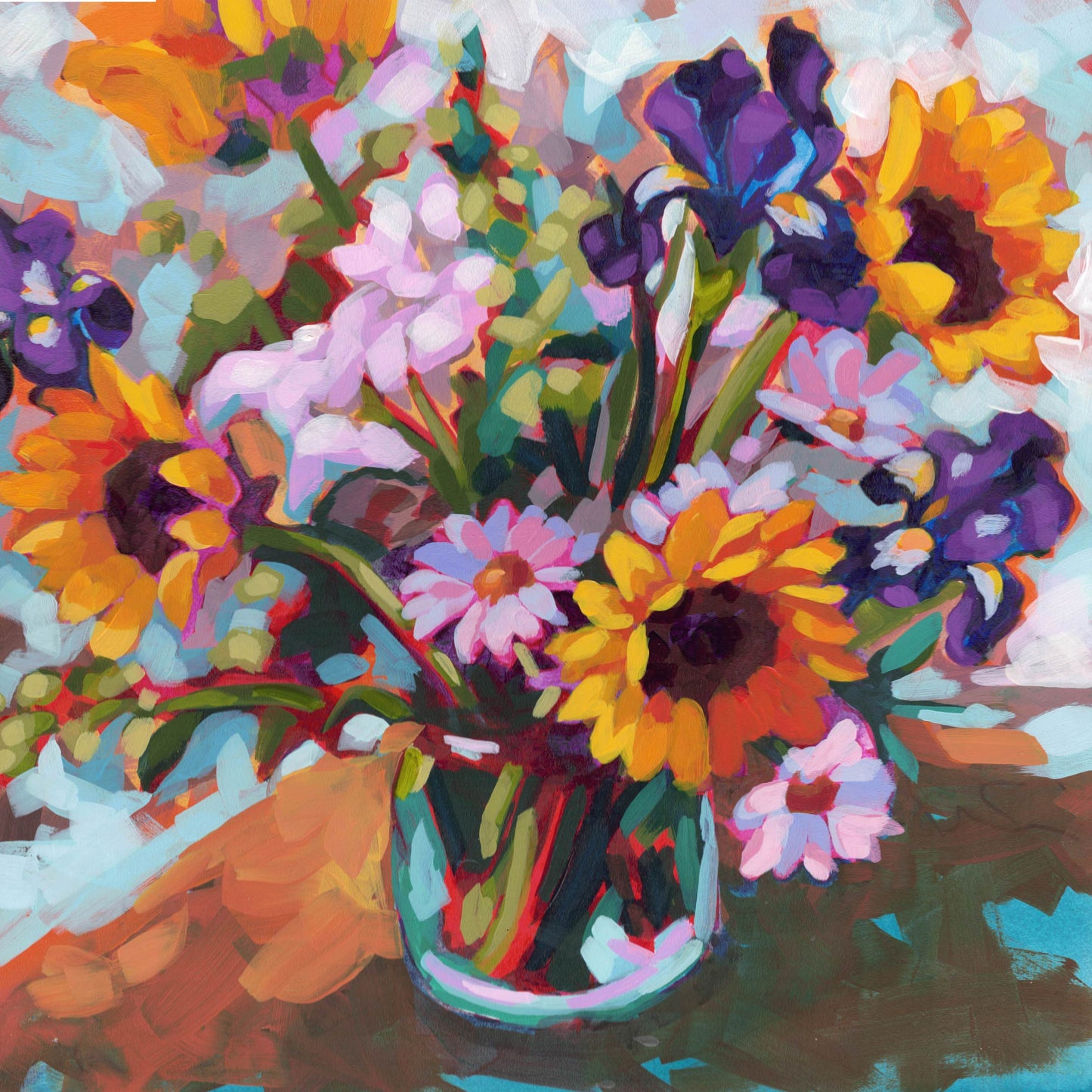 Iris & Sunflower, Original