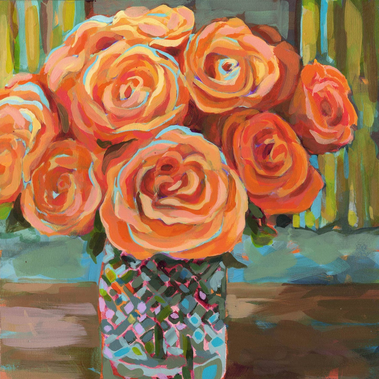 Peach Roses, Original
