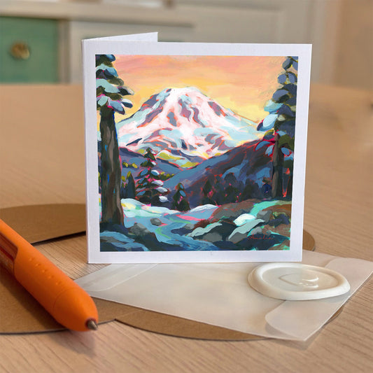 Mt Rainier, Tiny Greeting Cards