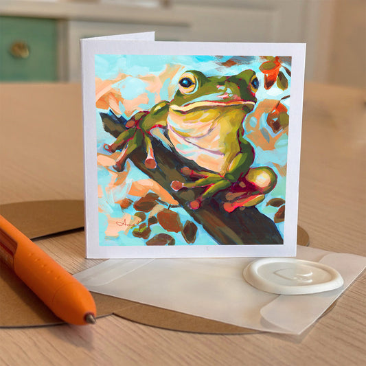 Ribbit Redford, Frog Tiny Greeting Card