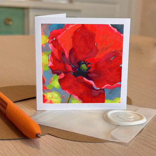 Poppy Tiny Greeting Card