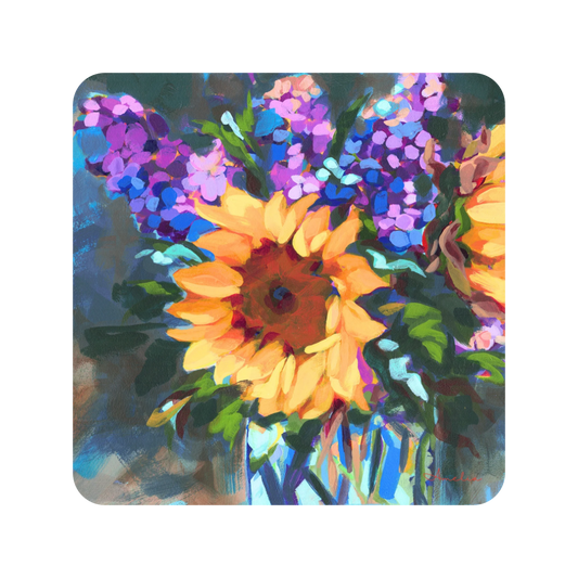 Sunflower & Lilacs Prints