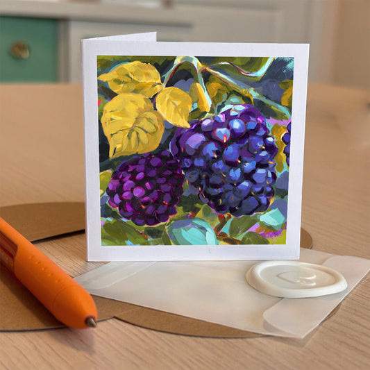 Blackberries, Tiny Greeting Cards
